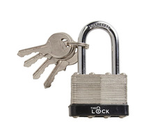 Hængelås Heavy Duty m/fire nøgler 45 mm